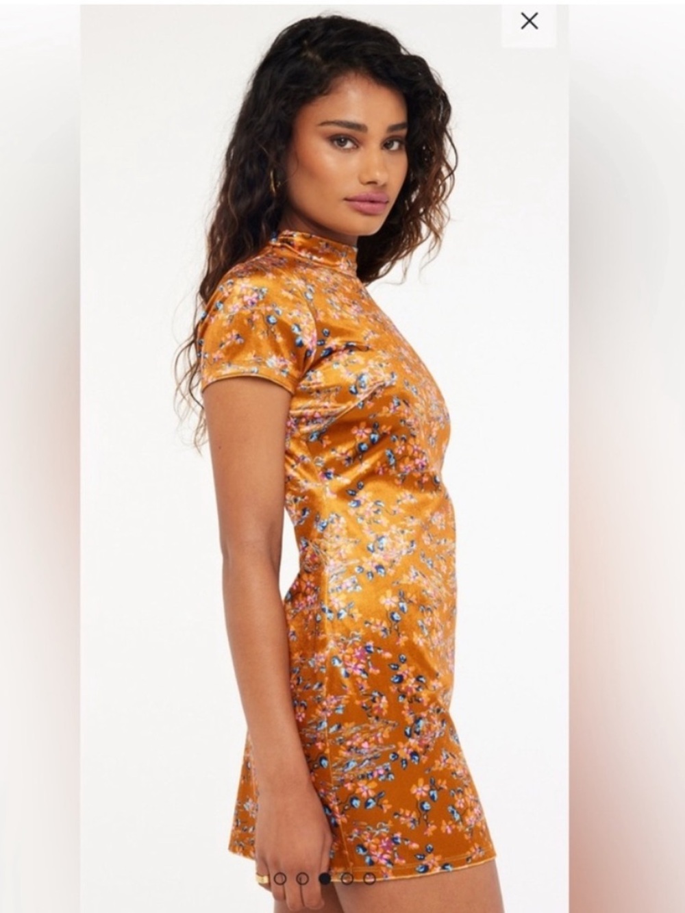 Savage X Fentypsychedelic velvet slip dress